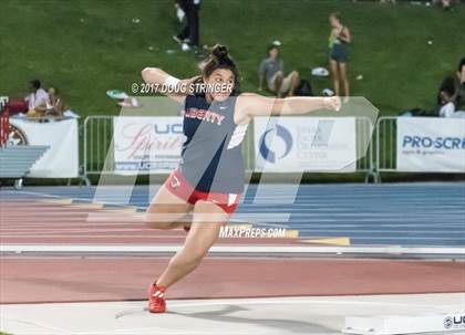 Thumbnail 2 in CIF State Track and Field Championships (Girls Shot Put Finals) photogallery.