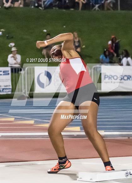 Thumbnail 3 in CIF State Track and Field Championships (Girls Shot Put Finals) photogallery.