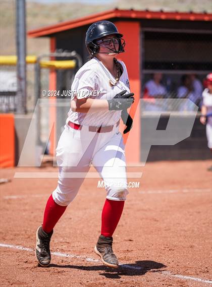 Thumbnail 2 in Round Mountain vs. Carlin (NIAA Class 1A State Playoff Game 4) photogallery.