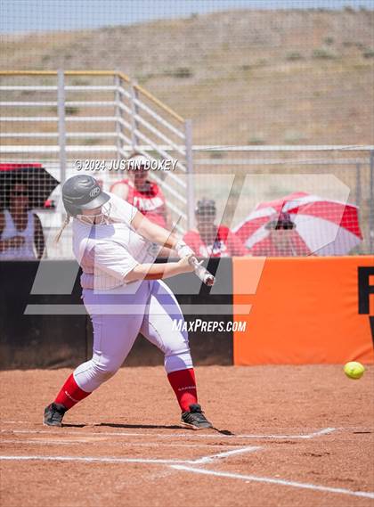 Thumbnail 1 in Round Mountain vs. Carlin (NIAA Class 1A State Playoff Game 4) photogallery.
