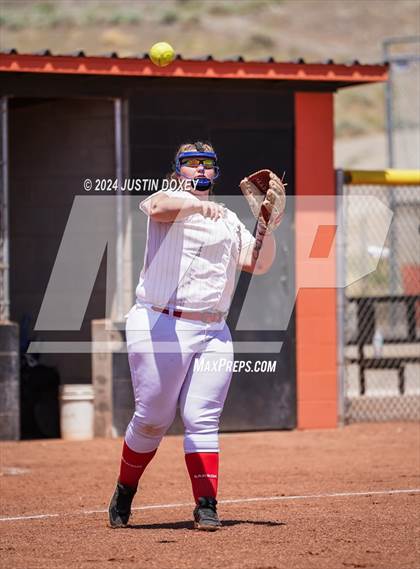 Thumbnail 1 in Round Mountain vs. Carlin (NIAA Class 1A State Playoff Game 4) photogallery.