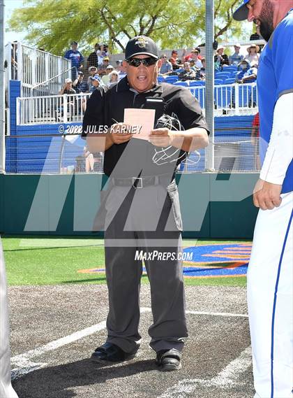 Thumbnail 2 in Basic vs Bishop Gorman (NIAA 5A Southern Regional Championship Game 1) photogallery.
