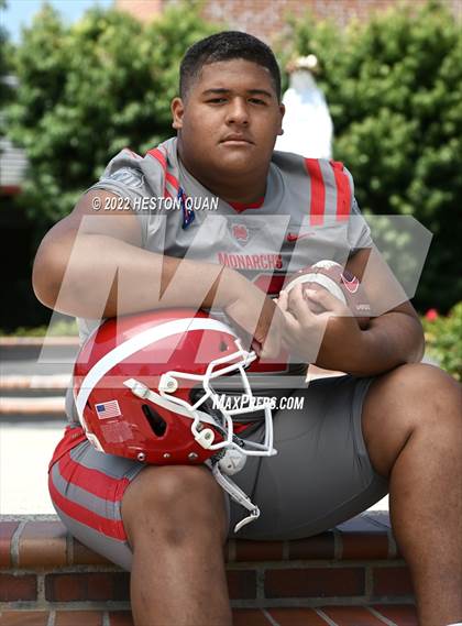 Thumbnail 1 in Mater Dei (Preseason Football Photoshoot) photogallery.