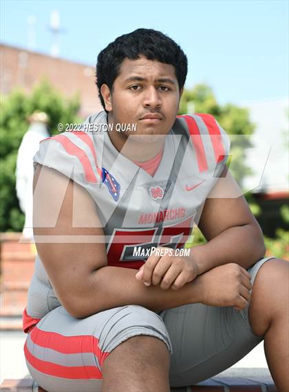 Thumbnail 1 in Mater Dei (Preseason Football Photoshoot) photogallery.