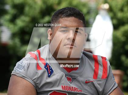 Thumbnail 2 in Mater Dei (Preseason Football Photoshoot) photogallery.
