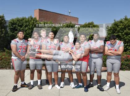 Thumbnail 3 in Mater Dei (Preseason Football Photoshoot) photogallery.