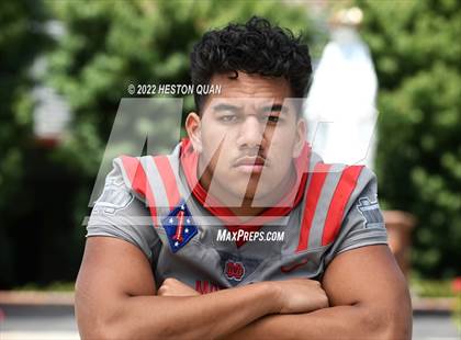 Thumbnail 3 in Mater Dei (Preseason Football Photoshoot) photogallery.