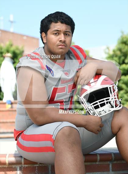 Thumbnail 2 in Mater Dei (Preseason Football Photoshoot) photogallery.