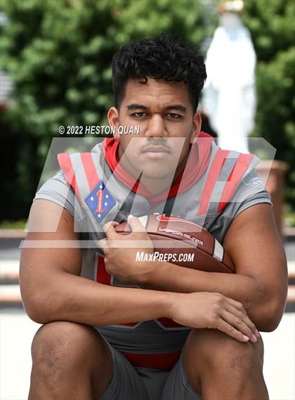 Thumbnail 1 in Mater Dei (Preseason Football Photoshoot) photogallery.