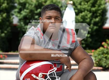 Thumbnail 1 in Mater Dei (Preseason Football Photoshoot) photogallery.