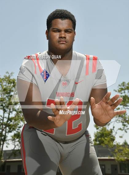 Thumbnail 3 in Mater Dei (Preseason Football Photoshoot) photogallery.