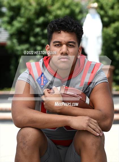 Thumbnail 3 in Mater Dei (Preseason Football Photoshoot) photogallery.