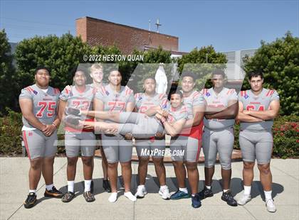 Thumbnail 3 in Mater Dei (Preseason Football Photoshoot) photogallery.