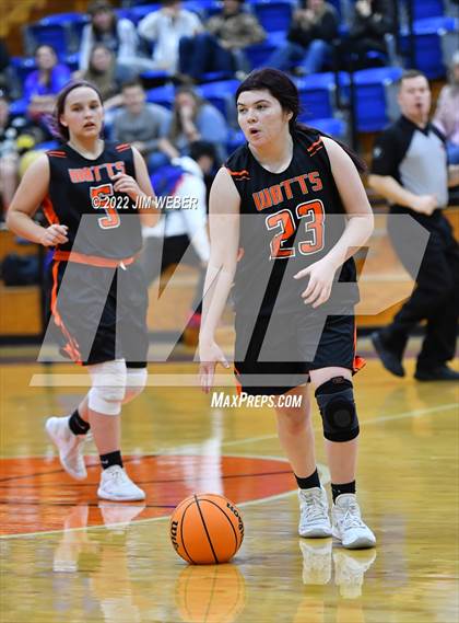 Thumbnail 2 in Watts vs Braggs (OSSAA Class B Area II District Playoff) photogallery.