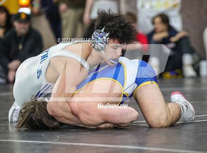 Thumbnail 3 in PIAA AA Regional State Qualifier Wrestlebacks and Semifinals photogallery.