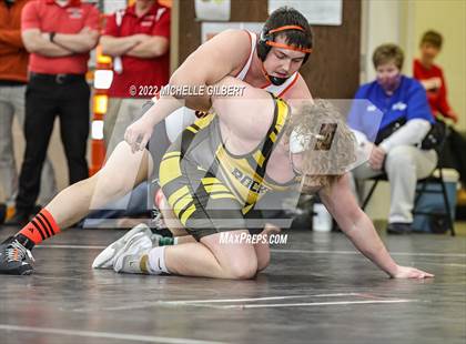Thumbnail 1 in PIAA AA Regional State Qualifier Wrestlebacks and Semifinals photogallery.