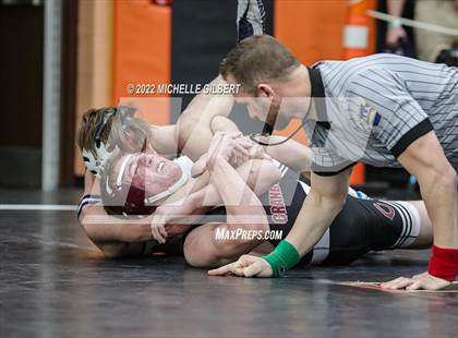 Thumbnail 2 in PIAA AA Regional State Qualifier Wrestlebacks and Semifinals photogallery.