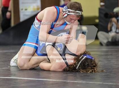 Thumbnail 3 in PIAA AA Regional State Qualifier Wrestlebacks and Semifinals photogallery.