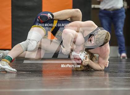 Thumbnail 3 in PIAA AA Regional State Qualifier Wrestlebacks and Semifinals photogallery.