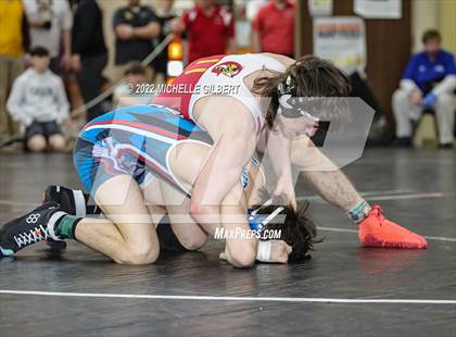Thumbnail 2 in PIAA AA Regional State Qualifier Wrestlebacks and Semifinals photogallery.