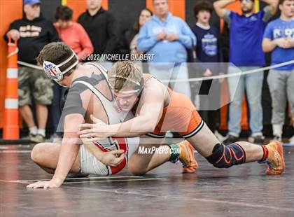 Thumbnail 3 in PIAA AA Regional State Qualifier Wrestlebacks and Semifinals photogallery.