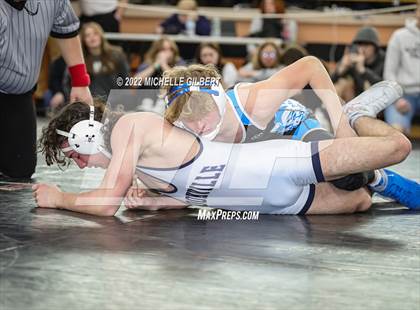 Thumbnail 1 in PIAA AA Regional State Qualifier Wrestlebacks and Semifinals photogallery.