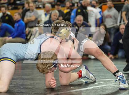 Thumbnail 1 in PIAA AA Regional State Qualifier Wrestlebacks and Semifinals photogallery.