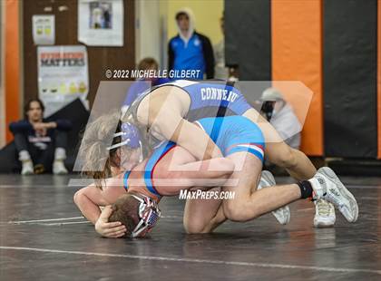 Thumbnail 1 in PIAA AA Regional State Qualifier Wrestlebacks and Semifinals photogallery.