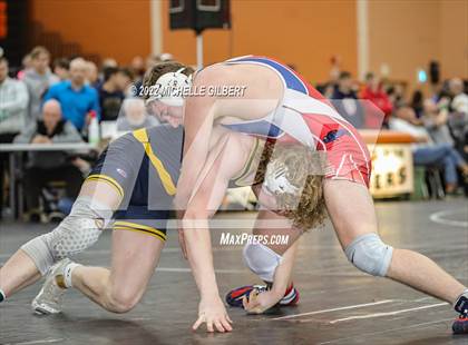 Thumbnail 3 in PIAA AA Regional State Qualifier Wrestlebacks and Semifinals photogallery.