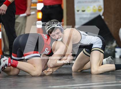 Thumbnail 2 in PIAA AA Regional State Qualifier Wrestlebacks and Semifinals photogallery.