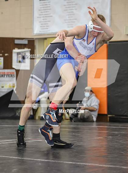 Thumbnail 3 in PIAA AA Regional State Qualifier Wrestlebacks and Semifinals photogallery.