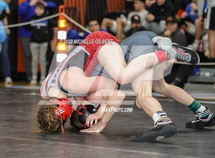 Thumbnail 2 in PIAA AA Regional State Qualifier Wrestlebacks and Semifinals photogallery.