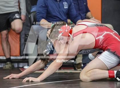 Thumbnail 2 in PIAA AA Regional State Qualifier Wrestlebacks and Semifinals photogallery.