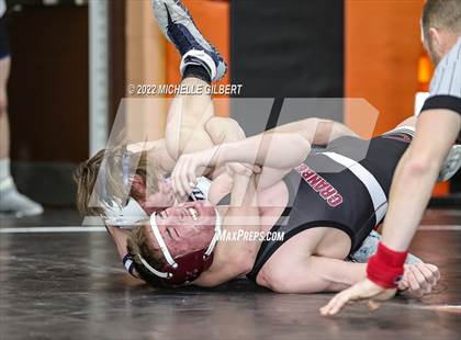 Thumbnail 2 in PIAA AA Regional State Qualifier Wrestlebacks and Semifinals photogallery.