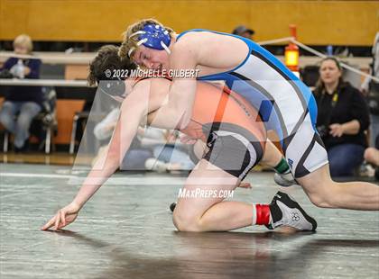 Thumbnail 1 in PIAA AA Regional State Qualifier Wrestlebacks and Semifinals photogallery.
