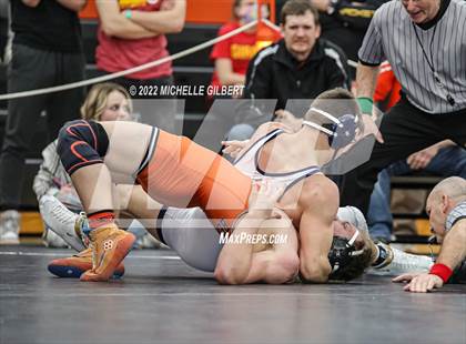 Thumbnail 2 in PIAA AA Regional State Qualifier Wrestlebacks and Semifinals photogallery.