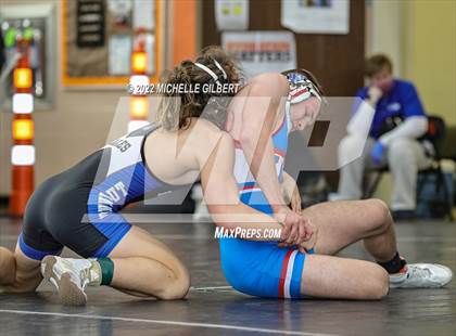 Thumbnail 3 in PIAA AA Regional State Qualifier Wrestlebacks and Semifinals photogallery.