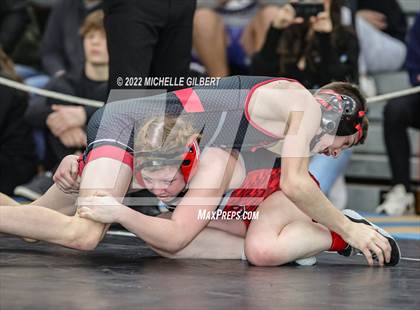 Thumbnail 1 in PIAA AA Regional State Qualifier Wrestlebacks and Semifinals photogallery.