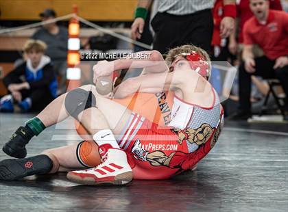 Thumbnail 2 in PIAA AA Regional State Qualifier Wrestlebacks and Semifinals photogallery.