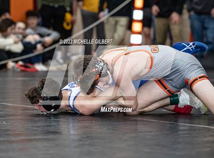 Thumbnail 3 in PIAA AA Regional State Qualifier Wrestlebacks and Semifinals photogallery.