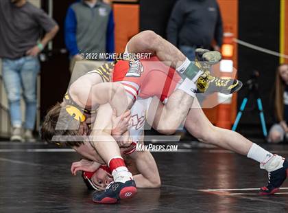 Thumbnail 1 in PIAA AA Regional State Qualifier Wrestlebacks and Semifinals photogallery.