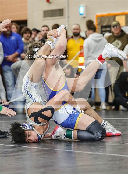 Thumbnail 1 in PIAA AA Regional State Qualifier Wrestlebacks and Semifinals photogallery.