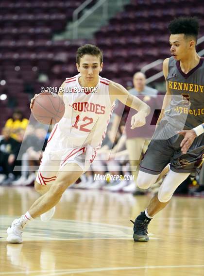 Thumbnail 2 in Our Lady of Lourdes Regional vs. Kennedy Catholic (PIAA A Championship) photogallery.