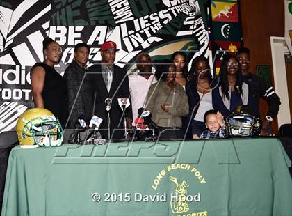 Thumbnail 1 in Long Beach Poly Signing Day Ceremony photogallery.