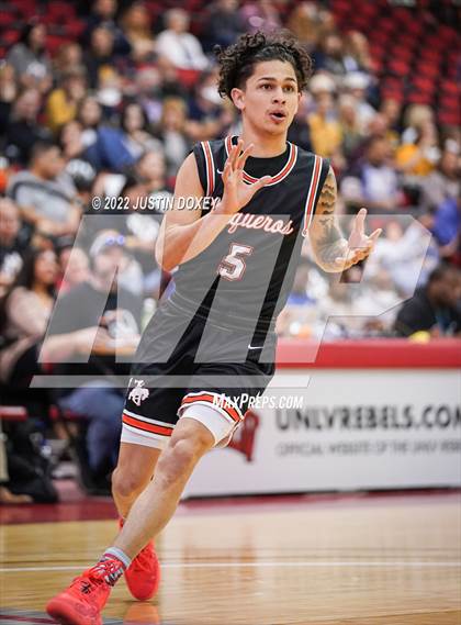 Thumbnail 1 in Boulder City vs. Fernley (NIAA Class 3A State Boys Semifinal) photogallery.