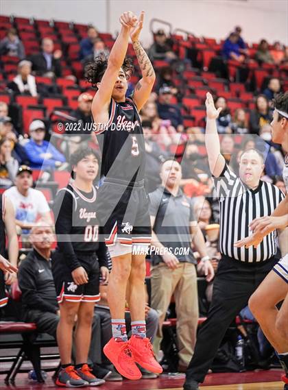 Thumbnail 1 in Boulder City vs. Fernley (NIAA Class 3A State Boys Semifinal) photogallery.