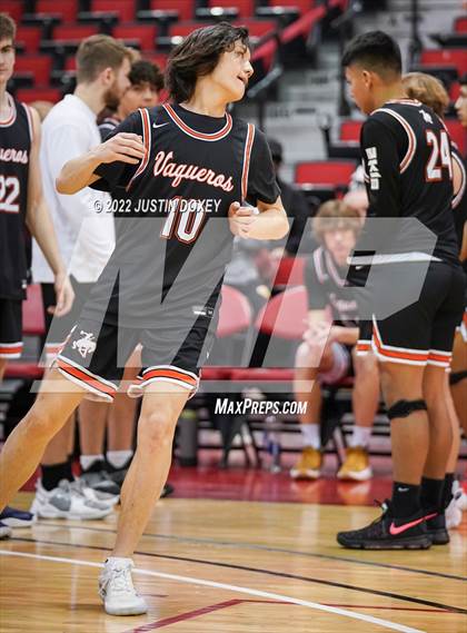 Thumbnail 1 in Boulder City vs. Fernley (NIAA Class 3A State Boys Semifinal) photogallery.