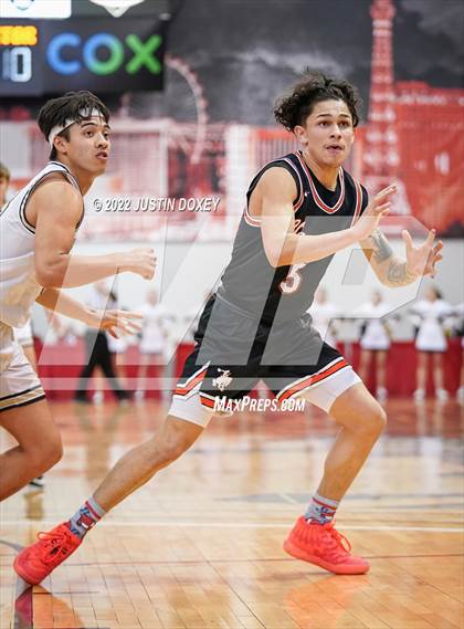 Thumbnail 2 in Boulder City vs. Fernley (NIAA Class 3A State Boys Semifinal) photogallery.
