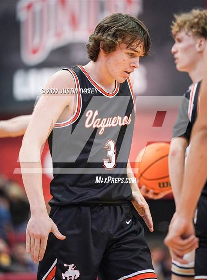 Thumbnail 1 in Boulder City vs. Fernley (NIAA Class 3A State Boys Semifinal) photogallery.