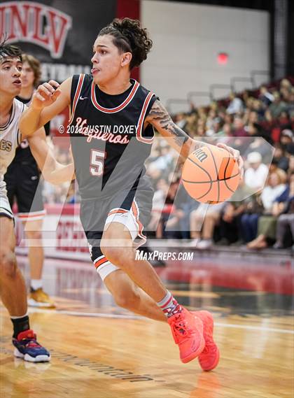 Thumbnail 1 in Boulder City vs. Fernley (NIAA Class 3A State Boys Semifinal) photogallery.